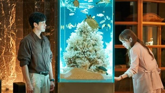 ‘이번 생도 잘 부탁해’ 신혜선-안보현, 로맨틱 수족관 투샷! 숨멎 유발 ‘운명적 재회’