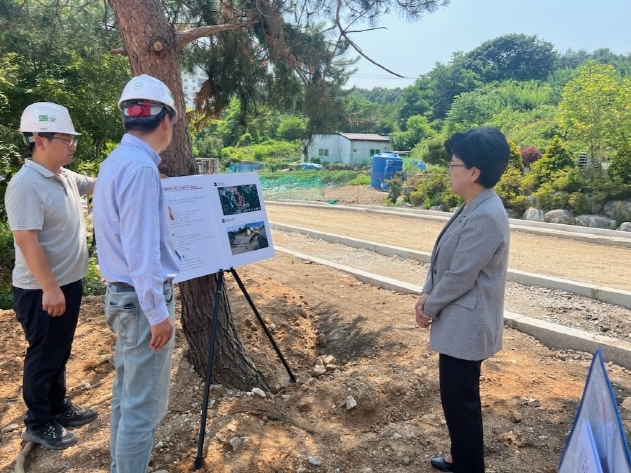 단국대학교 인근 개설공사 현장 확인
