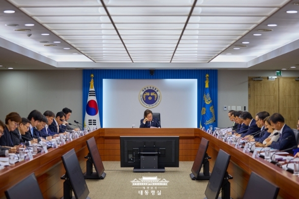 수석·보좌관회의(대통령실 홈페이지)