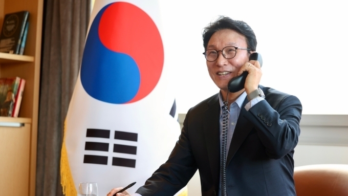 김민석 총리, 파믈랭 스위스 대통령과 통화