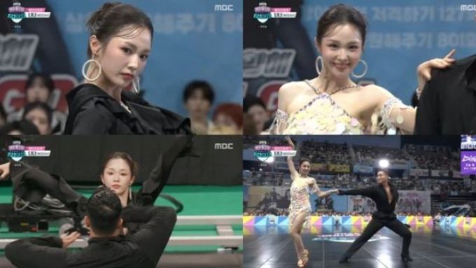 WOOAH(우아) 나나, '아이돌 댄싱퀸'의 위엄…'아육대' 무대 뒤흔든 황금빛 퍼포먼스 'Golden'