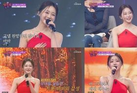 '금요일 밤에' 홍지윤, 감성 폭발 '내장산' 100점 완승! 정서주와 듀엣까지 '완벽'