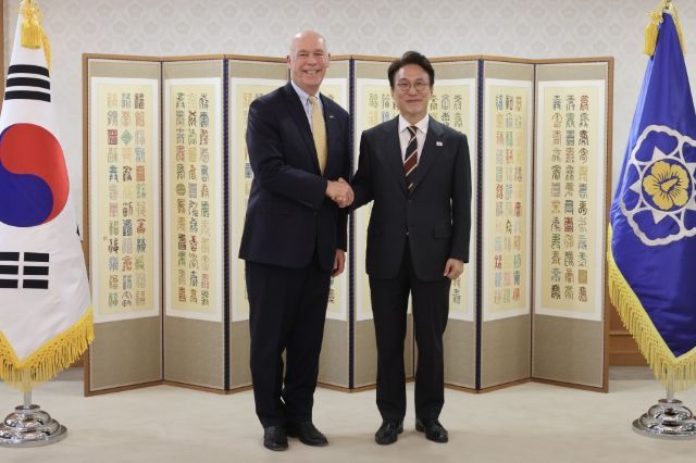 김민석 국무총리, '그레그 지안포르테' 미국 몬태나 주지사 접견