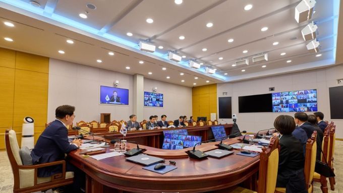 이재명 대통령, 호르무즈 해협 자유항행에 관한 화상 정상회의 참석