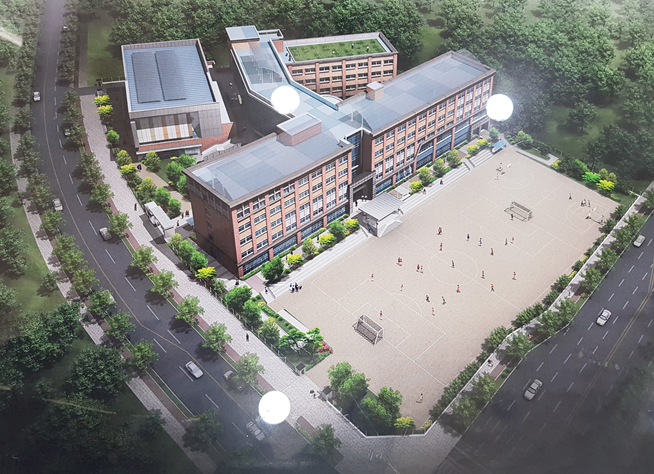 덕수고(위례) 학교조감도