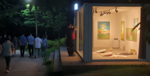 순천시립조례호수도서관, 8월 '해 지면 열리는 미술관' 운영