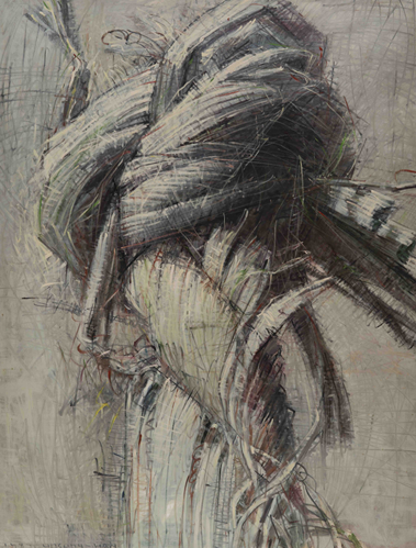 한운성 ‘매듭’ 193.5x130.3cm, 캔버스에 유채, 1987