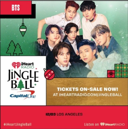방탄소년단 '2021 징글볼 투어' 참여 발표. (사진 = iHeartRadio's KIIS FM Jingle Ball 제공)