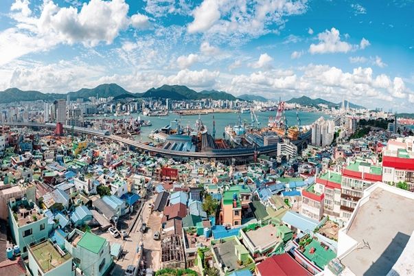 봉산상가 옥상에서 바라본 봉산마을 전경