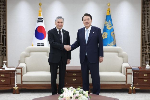 윤석열 대통령, 투르크메니스탄 상원의장 접견