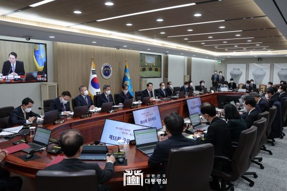 윤석열 대통령, 제55회 국무회의 주재