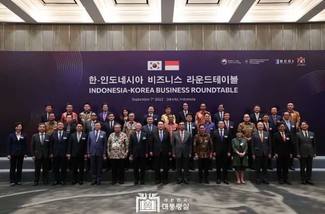 윤석열 대통령은 9월 7일 한-인도네시아 비즈니스 라운드테이블(BRT)에 참석했다.
