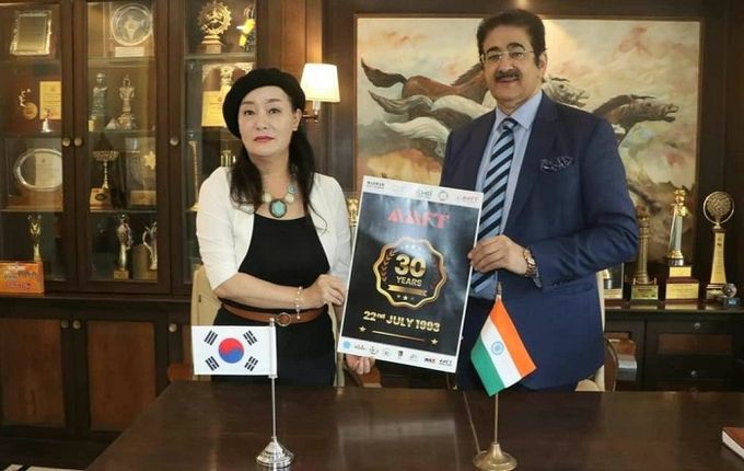 한-인도 비즈니스 문화진흥원 (IKBCC), 인도 뉴델리 국제 미디어 엔터테인먼트 상공회의소 (ICMEI) 와 양해각서(MOU) 체결 /한-인도 비즈니스문화진흥원 제공