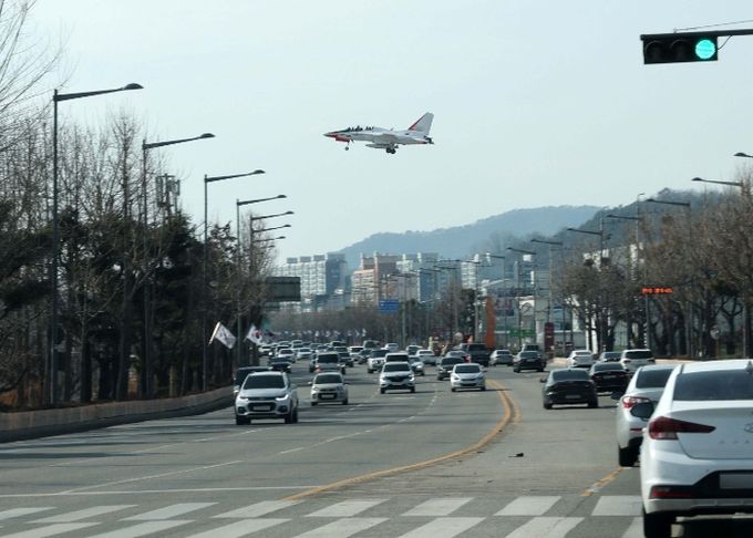 광주 군공항 전투기 훈련사진
