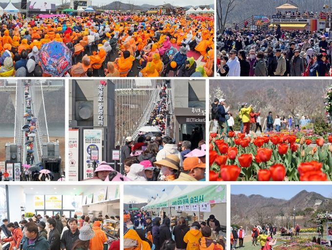 , 옥정호 벚꽃축제 대성공