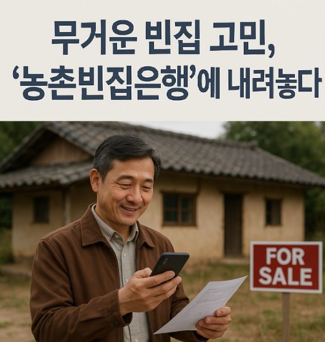 무거운 빈집 고민, ‘농촌빈집은행’에 내려놓으세요