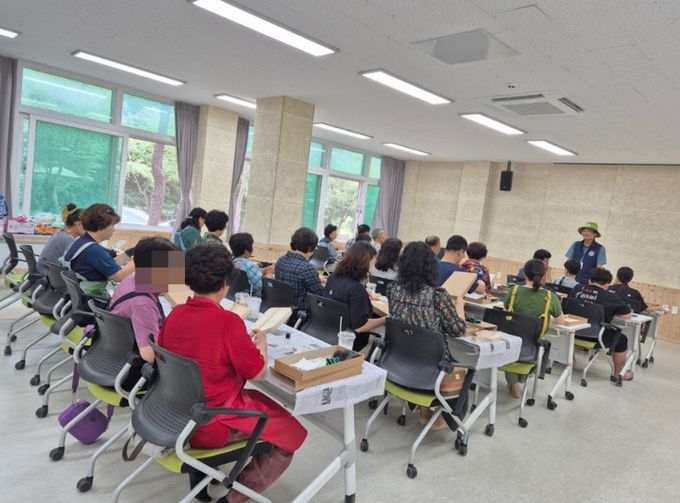 만수산자연휴양림 목재 체험 행사