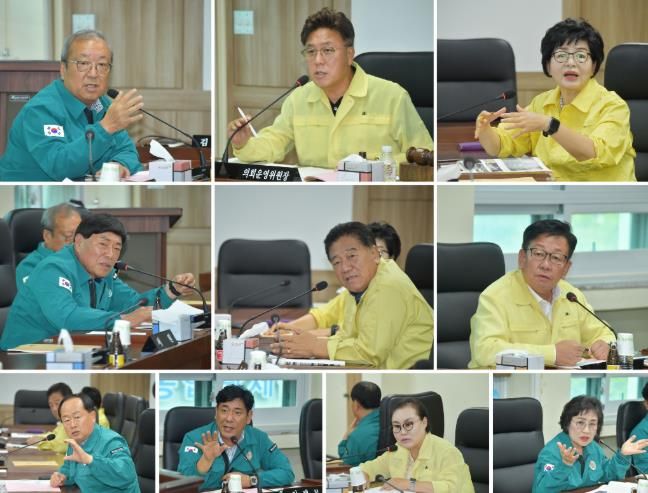 논산시의회 , 2025년 여름철 호우대비 추진대책 간담회 실시