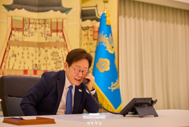 한국·타지키스탄 정상 통화(대통령실)