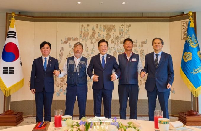 양대 노총 위원장 오찬(대통령실)