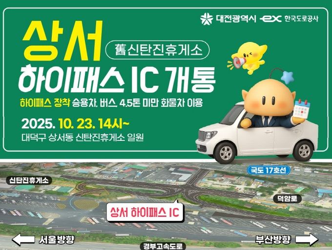 경부선 상서 하이패스IC, 10월 23일 개통