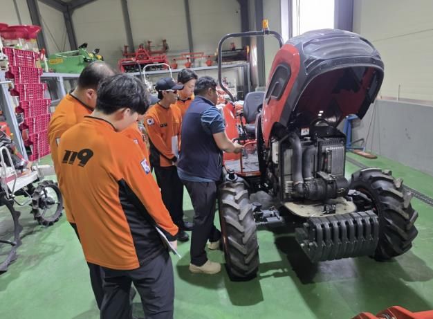 진도군, 소방관 대상 농기계 사고 대응 교육 진행