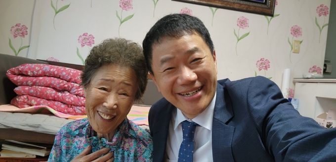 이임순 여사와 이금규 변호사