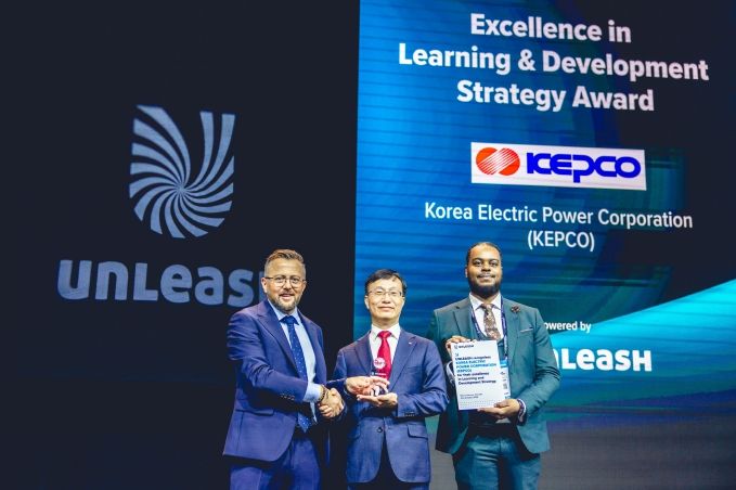 한전, 유럽 HRD 최고권위 Unleash Award 수상!