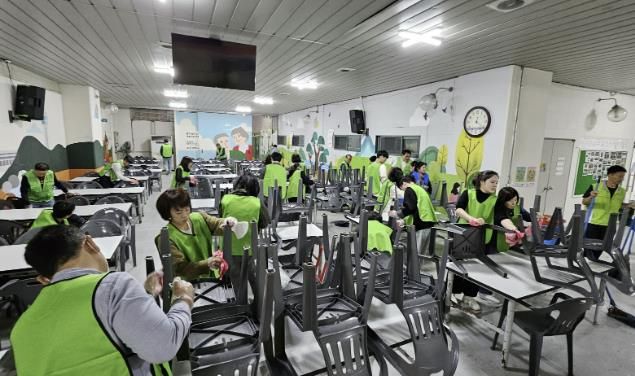 아산시 사회복지직 공무원 무료급식 봉사활동