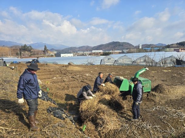 진안군, 하반기 영농부산물 파쇄 지원 접수