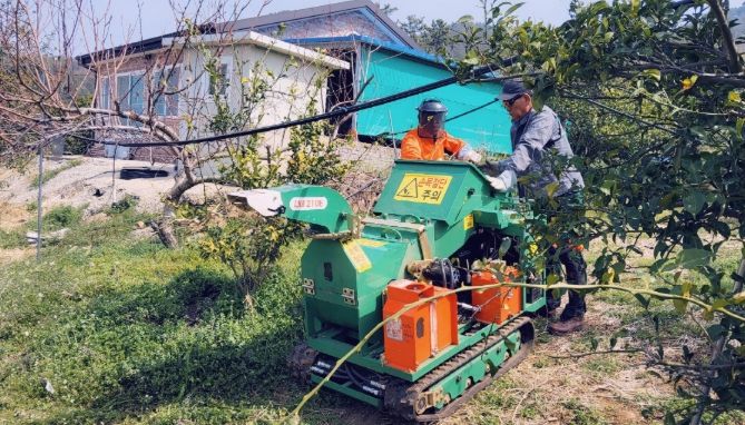 영농 부산물 파쇄지원단
