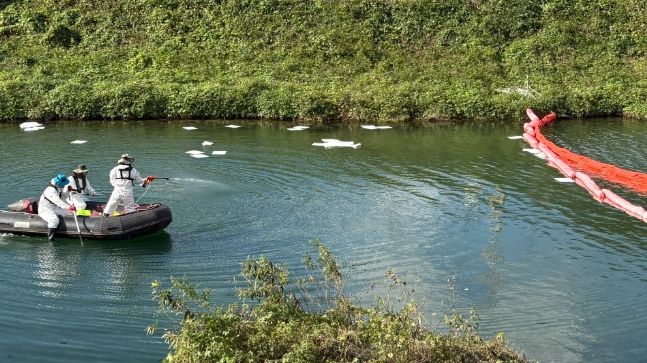 하반기 수질오염사고 대응 방제훈련