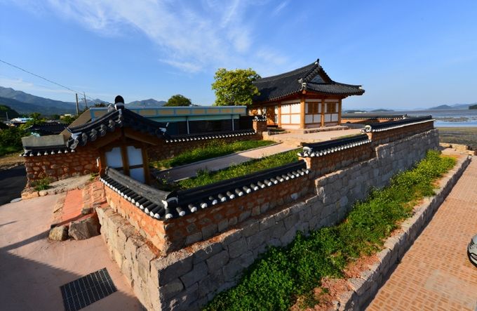 북평면 남창리 달량진성 해월루 일원 전경