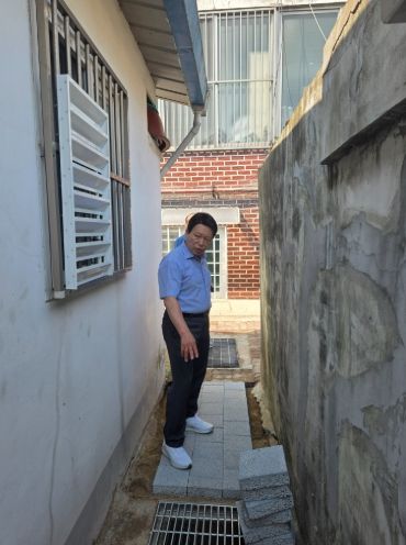 강북구의회 노윤상 의원, 삼양동 하수관로 공사 현장 점검