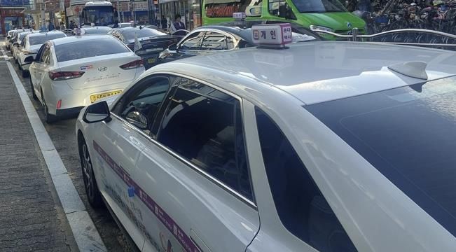 서산시 관내 택시 모습