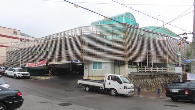 삼방시장 공영주차장 전경