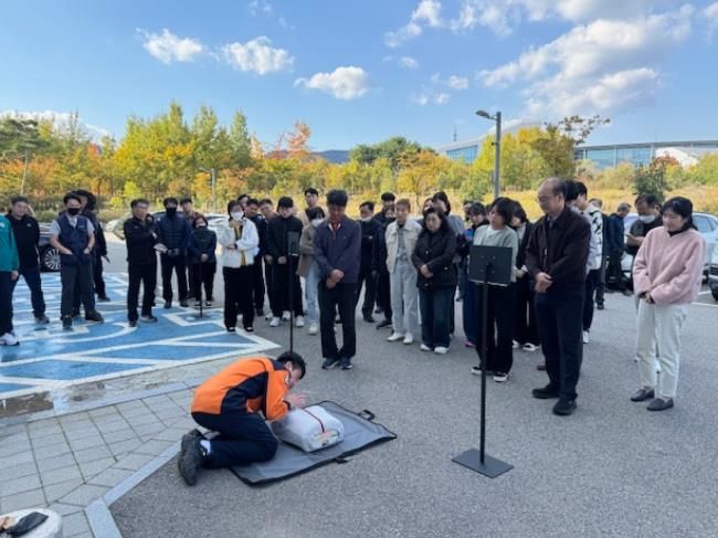 홍성소방서, 정부충남지방합동청사 심폐소생술 교육 실시