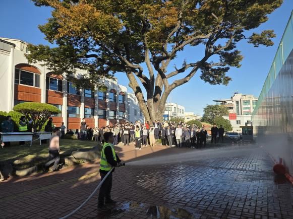 남해군청, 2025년 하반기 합동 소방훈련 실시