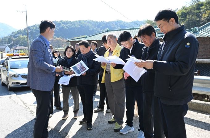 군위군의회, 관내 주요사업 현장방문(소나무재선충방재사업)