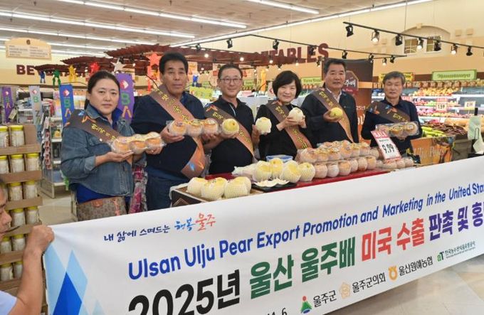 울주군, 울주배 미국 수출 판촉·홍보 나서