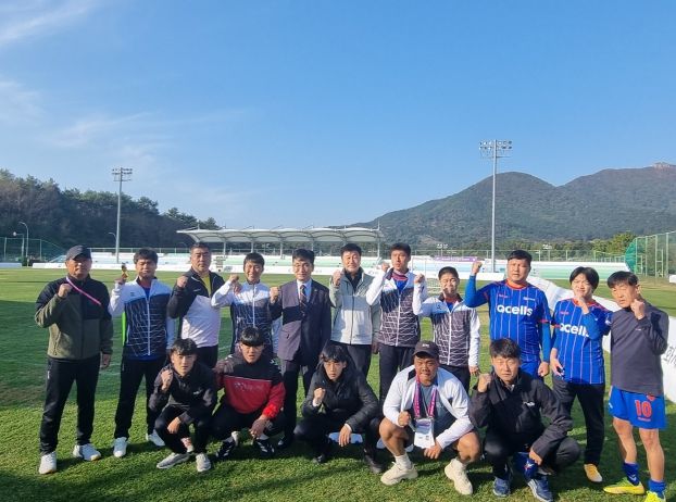 윤건영 충북교육감, 제45회 전국장애인체육대회 충북선수단 격려 위해 부산 방문