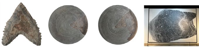 거제 대포패총 작살촉, 가야의 문양뚜껑토기, 하동 대곡리의 암혈바위