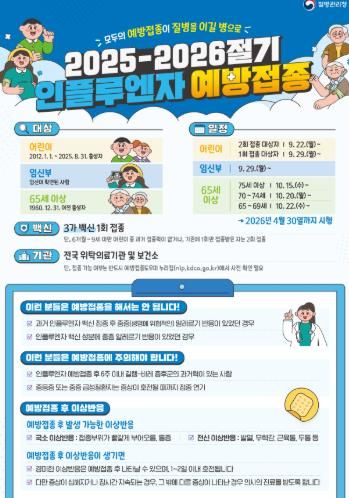 하동군, 인플루엔자 유행 주의보에 “신속한 예방접종 당부”