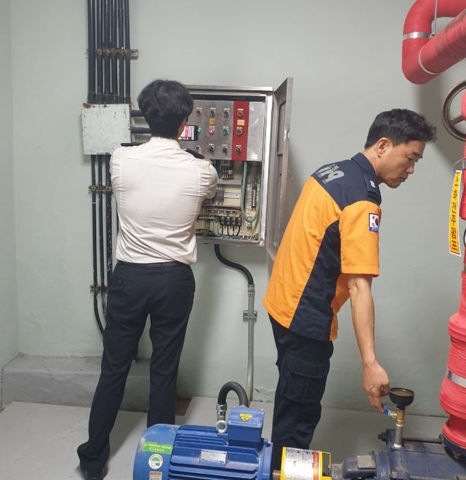 도내 사립학교 소방시설 합동점검