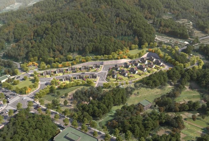 자은지구 이주단지 조감도