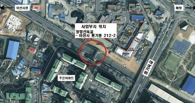 장항선육교 위치도