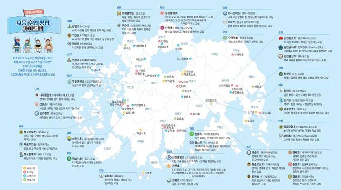 초등 수업 맛집 가이드맵
