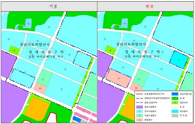 오송첨단의료복합단지 위치도