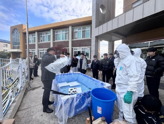 완도해경, 완도수고 학생들 대상 바다사랑 해양환경 교실 운영