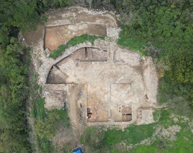 무안 봉대산성 발굴 조사 현장 전경